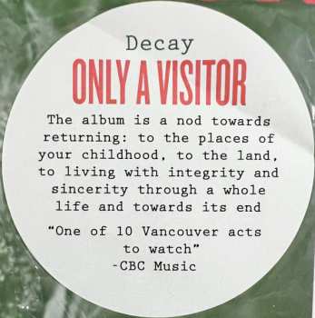 LP Only a visitor: Decay CLR | LTD