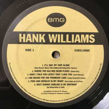 3LP Hank Williams: Only Mother's Best
