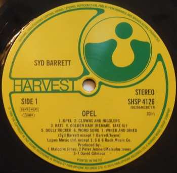 LP Syd Barrett: Opel