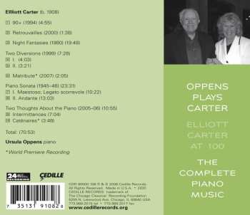 CD Elliott Carter: Elliott Carter At 100 - The Complete Piano Music