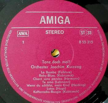 LP Orchester Joachim Kurzweg: Tanz Doch Mal