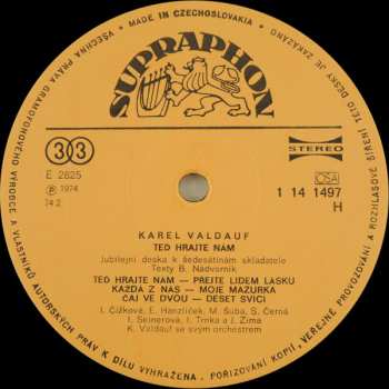 LP Orchester Karel Valdauf: Těd Hrajte Nám
