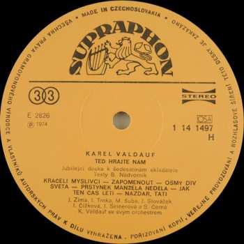 LP Orchester Karel Valdauf: Těd Hrajte Nám