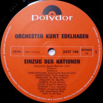 2LP/Doos Orchester Kurt Edelhagen: Einzug Der Nationen