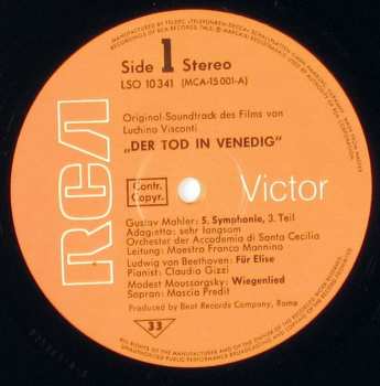 LP Orchestra dell'Accademia Nazionale di Santa Cecilia: Der Tod In Venedig