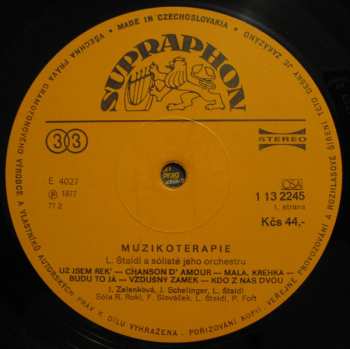 LP Orchestra Ladislav Štaidl: Muzikoterapie