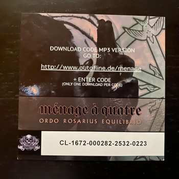 LP Ordo Rosarius Equilibrio: Ménage À Quatre LTD | CLR
