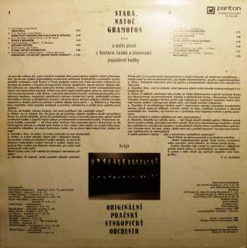 LP Originální Pražský Synkopický Orchestr: Stará, Natoč Gramofon