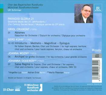 CD Münchner Rundfunkorchester: Paradisi Gloria 21 - Live World Premiere Recordings