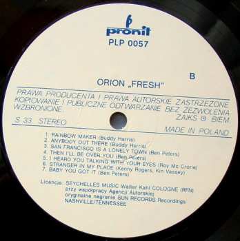LP Orion: Fresh