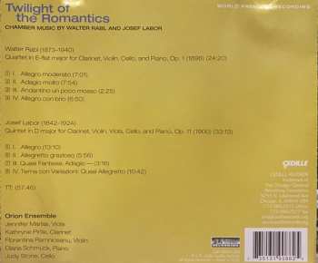CD Josef Labor: Twilight Of The Romantics / Chamber Music By Walter Rabl And Josef Labor