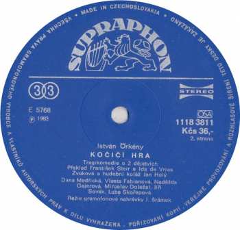 3LP Örkény István: Kočičí Hra (3xLP)