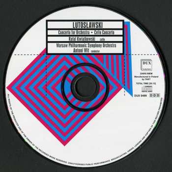 CD Antoni Wit: Lutosławski. Concerto For Orchestra • Cello Concerto