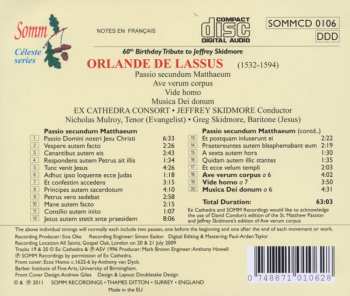 CD Roland de Lassus: St. Matthew Passion