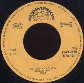 SP ORM: Mefisto / Nemůžu Spát