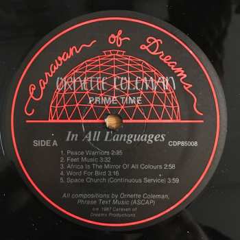 2LP Ornette Coleman: In All Languages
