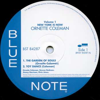 LP Ornette Coleman: New York Is Now!