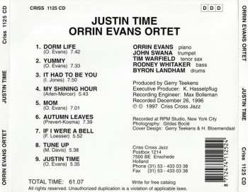CD Orrin Evans Ortet: Justin Time