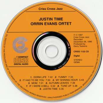 CD Orrin Evans Ortet: Justin Time