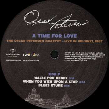 3LP Oscar Peterson: A Time For Love: The Oscar Peterson Quartet - Live In Helsinki, 1987