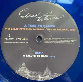 3LP Oscar Peterson: A Time For Love: The Oscar Peterson Quartet - Live In Helsinki, 1987 CLR