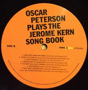 LP Oscar Peterson: Oscar Peterson Plays The Jerome Kern Songbook LTD