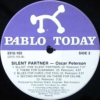 LP Oscar Peterson: The Silent Partner