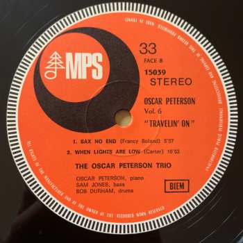 LP Oscar Peterson: Travelin' On