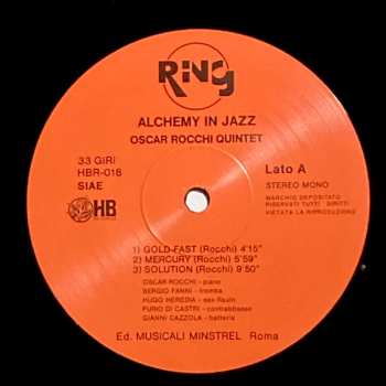 LP Oscar Rocchi Quintet: Alchemy in Jazz