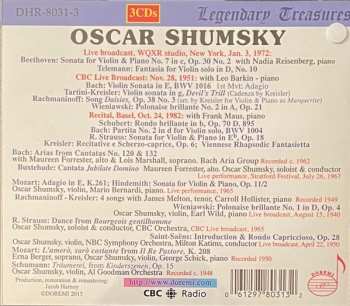 3CD/Doos Oscar Shumsky: Broadcasts And Live Performance 1940-1982