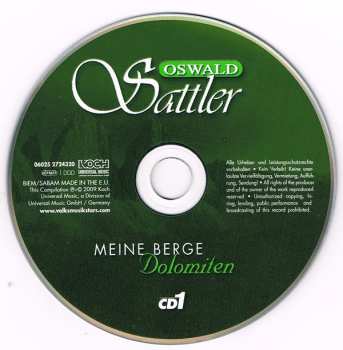 3CD/Doos Oswald Sattler: Meine Berge Dolomiten