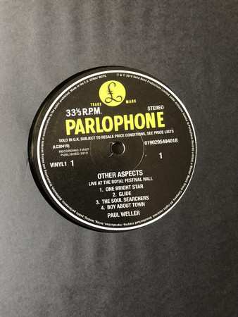 3LP/DVD Paul Weller: Other Aspects (Live At The Royal Festival Hall)