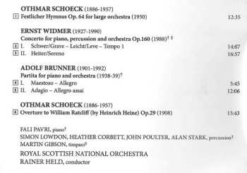 CD Othmar Schoeck: Orchestral Masterworks From Switzerland