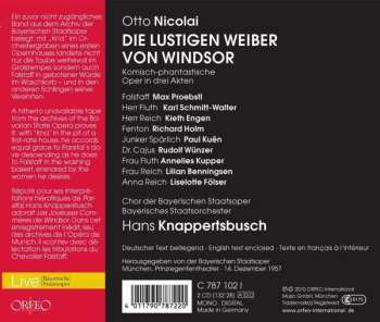 2CD/Doos Hans Knappertsbusch: Die Lustigen Weiber Von Windsor | München 1957