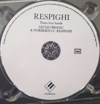 CD Ottorino Respighi: Piano Four Hands - Fountains Of Rome - Pines Of Rome - Ancient Airs And Dances