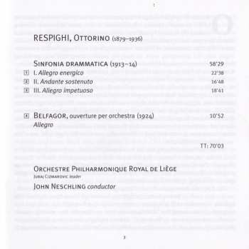 SACD Ottorino Respighi: Sinfonia Drammatica; Belfagor Overture