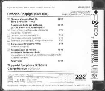 SACD Ottorino Respighi: Metamorphoseon Modi XII / Burlesca / Passacaglia In Do Minore