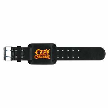 Merch Ozzy Osbourne: Leren Armband Logo Ozzy Osbourne