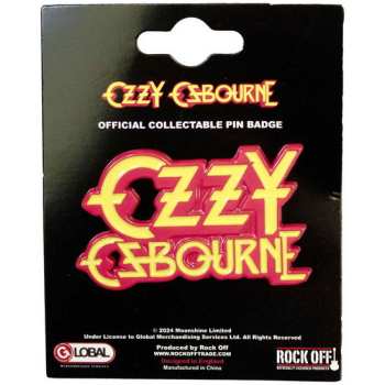 Merch Ozzy Osbourne: Badge Stacked Logo Ozzy Osbourne