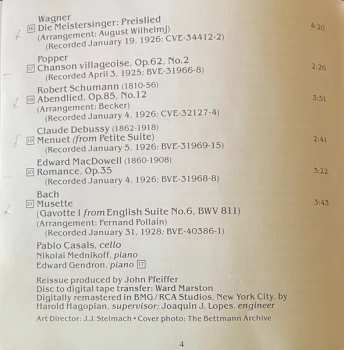 CD Pablo Casals: Early Recordings 1925 - 1928