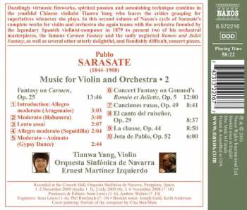 CD Pablo De Sarasate: Music For Violin And Orchestra • 2