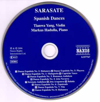 CD Pablo De Sarasate: Spanish Dances • Serenata Andaluza • Balada