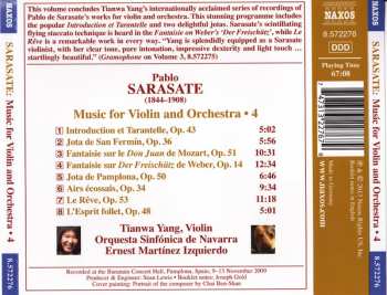 CD Pablo De Sarasate: Violin And Orchestra Music, Vol. 4