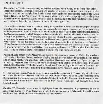 CD Paco De Lucía: Entre Dos Aguas