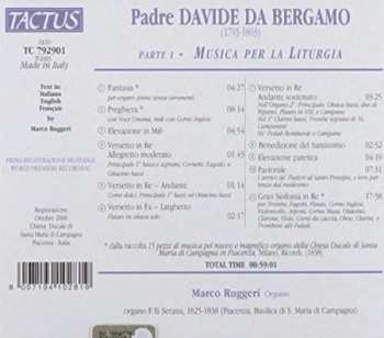 CD Padre Davide da Bergamo: Parte I ▪ Musica Per La Liturgia