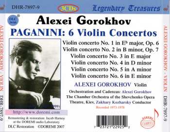 3CD Niccolò Paganini: Six Violin Concertos