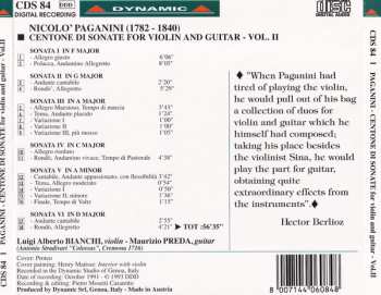 3CD/Doos Niccolò Paganini: Centone Di Sonate For Violin And Guitar - Complete Edition
