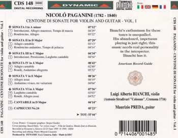 3CD/Doos Niccolò Paganini: Centone Di Sonate For Violin And Guitar - Complete Edition