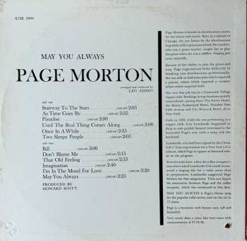 LP Page Morton Black: May You Always