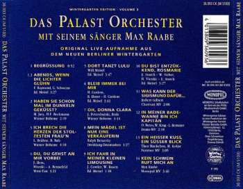 CD Palast Orchester Mit Seinem Sänger Max Raabe: Live (Original Live-Aufnahme Aus Dem Neuen Berliner Wintergarten)